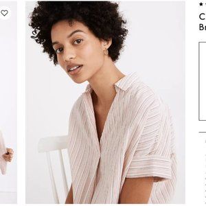 Courier Button-Back Shirt in Brampton Stripe